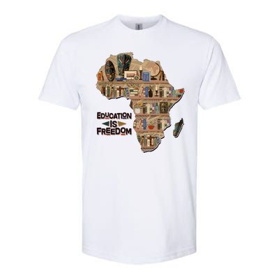 African American Black History Education Is Freedom Softstyle CVC T-Shirt