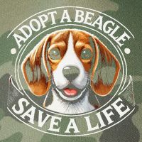 Adopt A Beagle Save A Life Advocating Adoption Legacy Tie Dye Trucker Hat