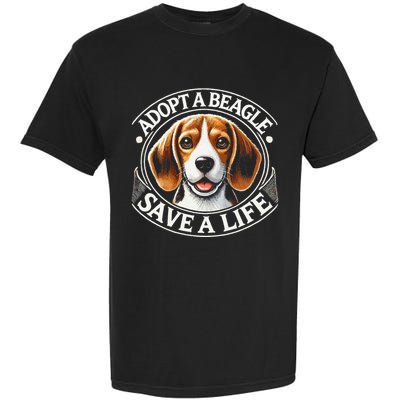 Adopt A Beagle Save A Life Advocating Adoption Garment-Dyed Heavyweight T-Shirt