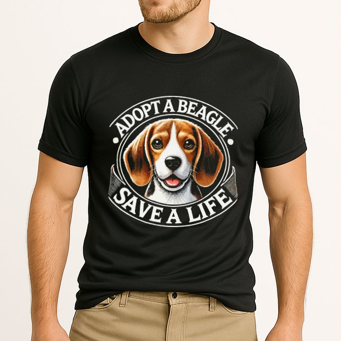 Adopt A Beagle Save A Life Advocating Adoption Performance Shirt