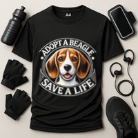 Adopt A Beagle Save A Life Advocating Adoption Performance Shirt