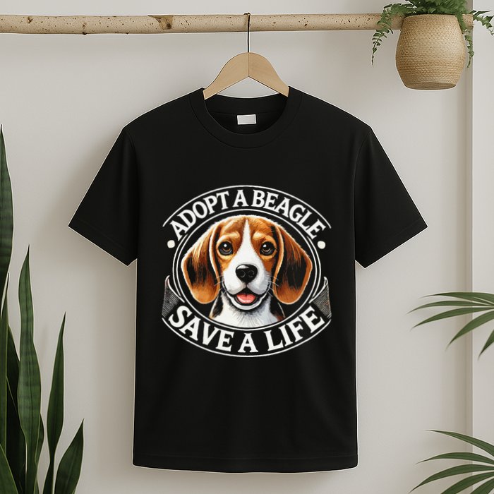 Adopt A Beagle Save A Life Advocating Adoption T-Shirt