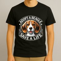 Adopt A Beagle Save A Life Advocating Adoption T-Shirt