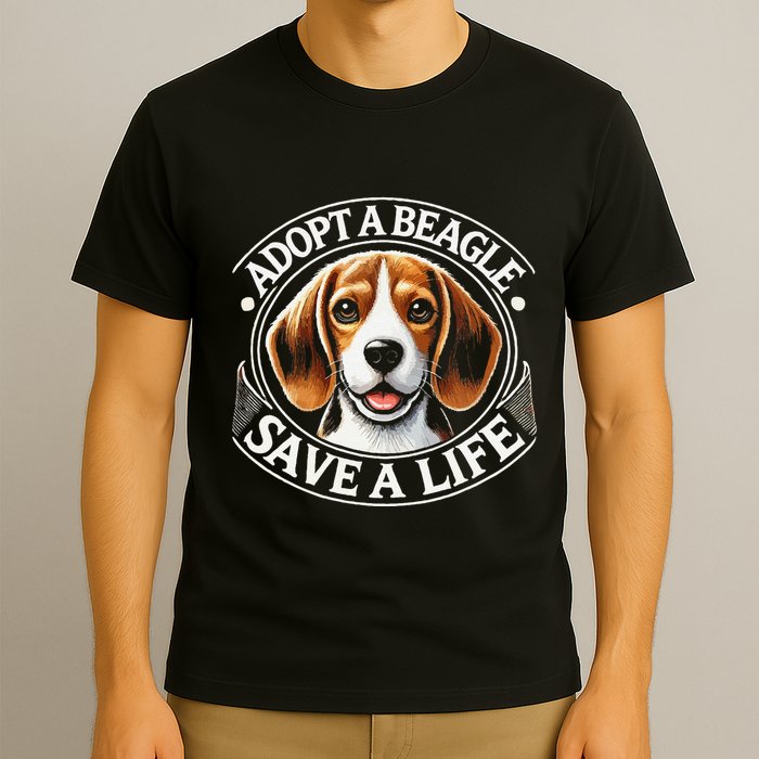 Adopt A Beagle Save A Life Advocating Adoption T-Shirt