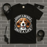 Adopt A Beagle Save A Life Advocating Adoption T-Shirt