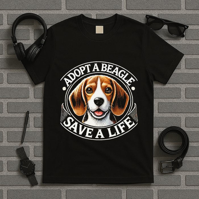 Adopt A Beagle Save A Life Advocating Adoption T-Shirt