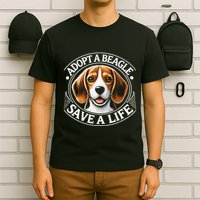Adopt A Beagle Save A Life Advocating Adoption T-Shirt