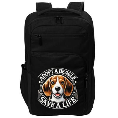 Adopt A Beagle Save A Life Advocating Adoption Impact Tech Backpack