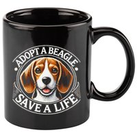Adopt A Beagle Save A Life Advocating Adoption 11oz C Handle Ceramic Mug
