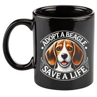 Adopt A Beagle Save A Life Advocating Adoption 11oz C Handle Ceramic Mug