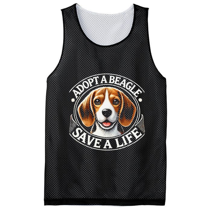 Adopt A Beagle Save A Life Advocating Adoption Mesh Reversible Basketball Jersey Tank