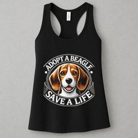 Adopt A Beagle Save A Life Advocating Adoption Womens Tank Top
