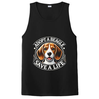 Adopt A Beagle Save A Life Advocating Adoption PosiCharge Competitor Tank