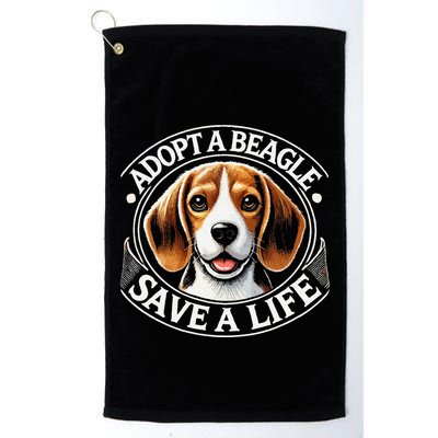 Adopt A Beagle Save A Life Advocating Adoption Golf Towel