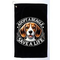 Adopt A Beagle Save A Life Advocating Adoption Golf Towel