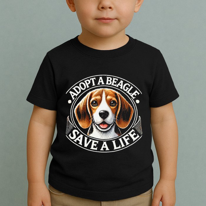 Adopt A Beagle Save A Life Advocating Adoption Toddler T-Shirt