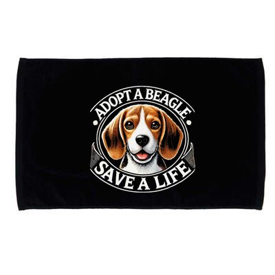 Adopt A Beagle Save A Life Advocating Adoption Microfiber Hand Towel
