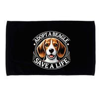 Adopt A Beagle Save A Life Advocating Adoption Microfiber Hand Towel