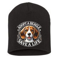 Adopt A Beagle Save A Life Advocating Adoption Short Acrylic Beanie