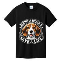 Adopt A Beagle Save A Life Advocating Adoption Kids T-Shirt