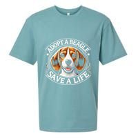Adopt A Beagle Save A Life Advocating Adoption Sueded Cloud Jersey T-Shirt