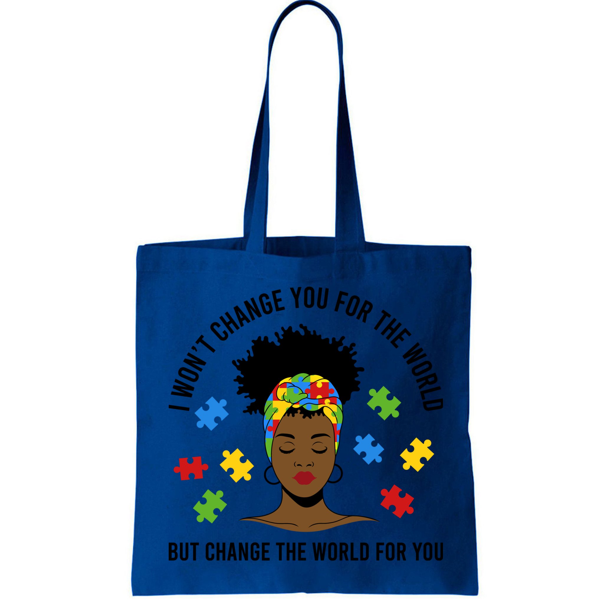 Autism Awareness Black Afro Mom Life Autistic Mother Gift Bag