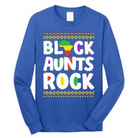 African American Black Aunts Rock Juneteenth Cute Gift Long Sleeve Shirt