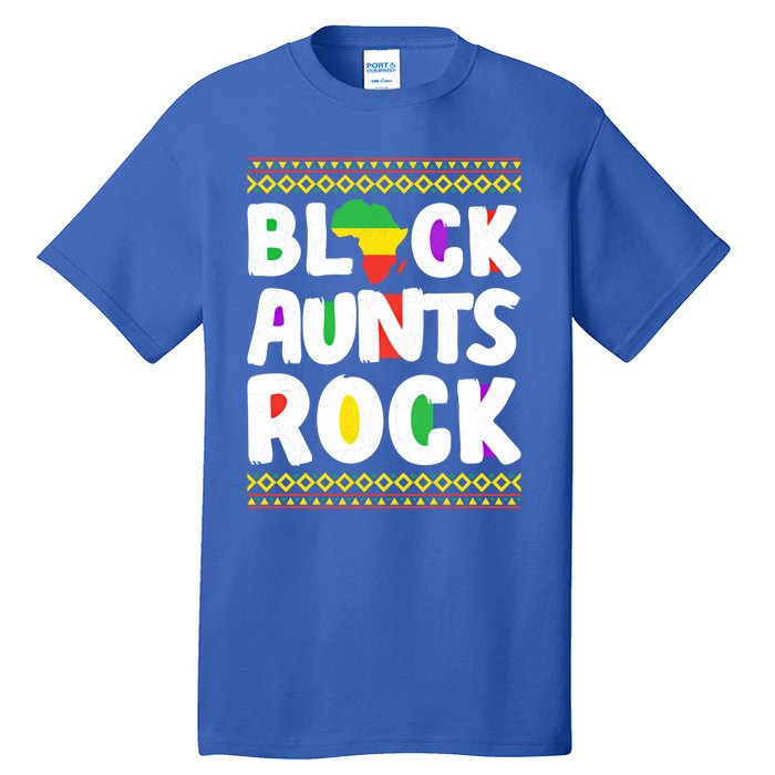 African American Black Aunts Rock Juneteenth Cute Gift Tall T-Shirt