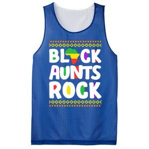 African American Black Aunts Rock Juneteenth Cute Gift Mesh Reversible Basketball Jersey Tank