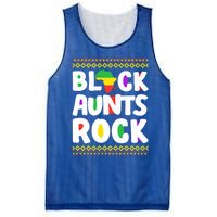 African American Black Aunts Rock Juneteenth Cute Gift Mesh Reversible Basketball Jersey Tank