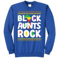 African American Black Aunts Rock Juneteenth Cute Gift Tall Sweatshirt