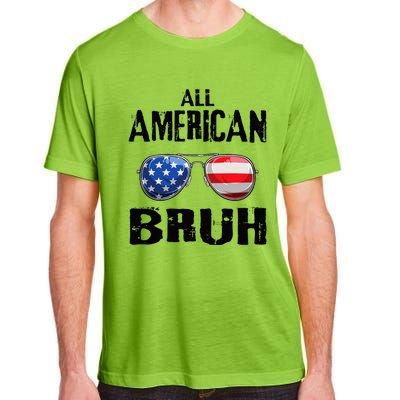 All American Bruh 4th Of July Boy Patriotic Adult ChromaSoft Performance T-Shirt