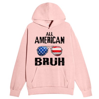 All American Bruh 4th Of July Boy Patriotic Urban Pullover Hoodie