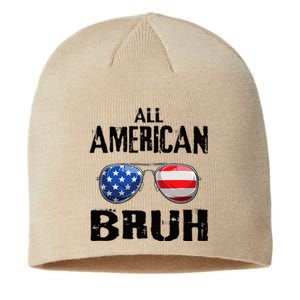 All American Bruh 4th Of July Boy Patriotic Sustainable Beanie