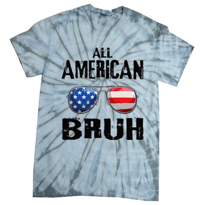 All American Bruh 4th Of July Boy Patriotic Tie-Dye T-Shirt