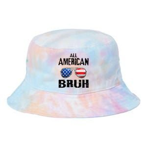 All American Bruh 4th Of July Boy Patriotic Tie Dye Newport Bucket Hat