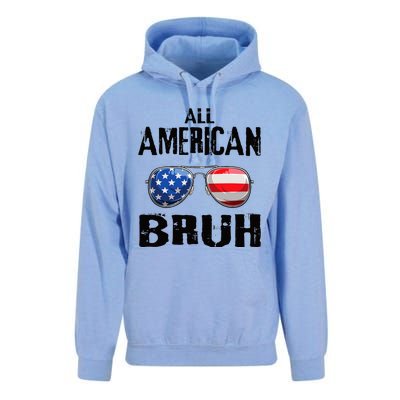 All American Bruh 4th Of July Boy Patriotic Unisex Surf Hoodie