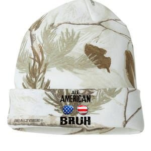 All American Bruh 4th Of July Boy Patriotic Kati Licensed 12" Camo Beanie