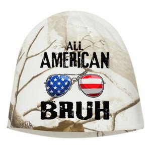 All American Bruh 4th Of July Boy Patriotic Kati - Camo Knit Beanie