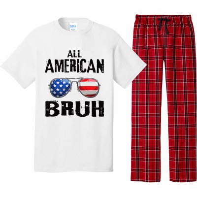 All American Bruh 4th Of July Boy Patriotic Pajama Set