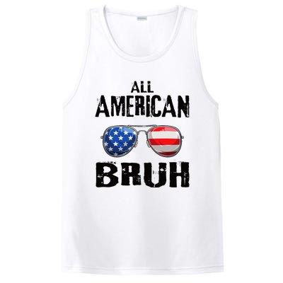 All American Bruh 4th Of July Boy Patriotic PosiCharge Competitor Tank