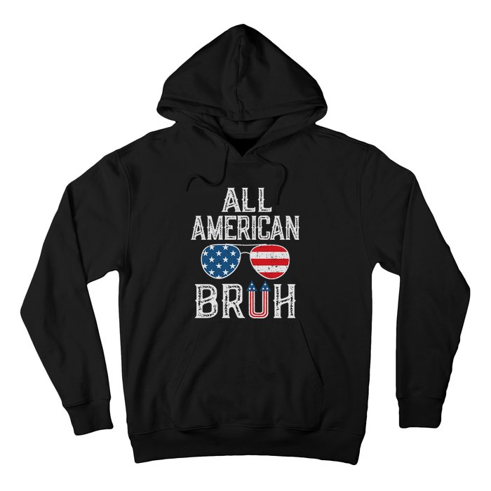 All American Bruh 4th Of July Boy Patriotic Hoodie