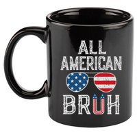All American Bruh 4th Of July Boy Patriotic 11oz C Handle Ceramic Mug