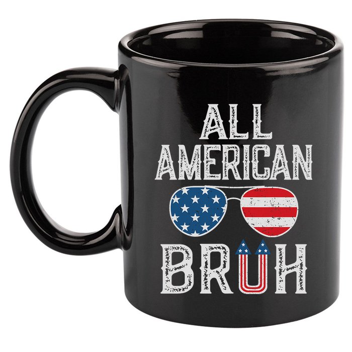 All American Bruh 4th Of July Boy Patriotic 11oz C Handle Ceramic Mug