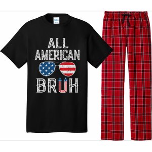 All American Bruh 4th Of July Boy Patriotic Pajama Set