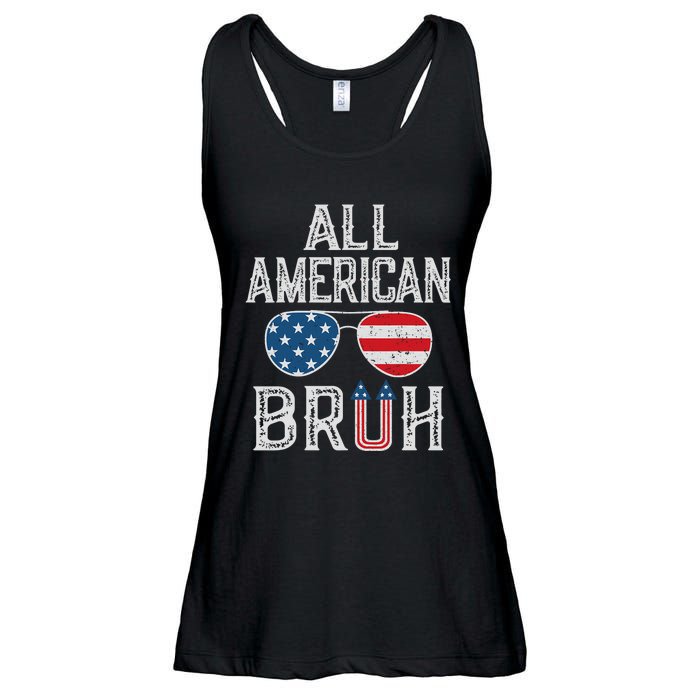 All American Bruh 4th Of July Boy Patriotic Ladies Essential Flowy Tank