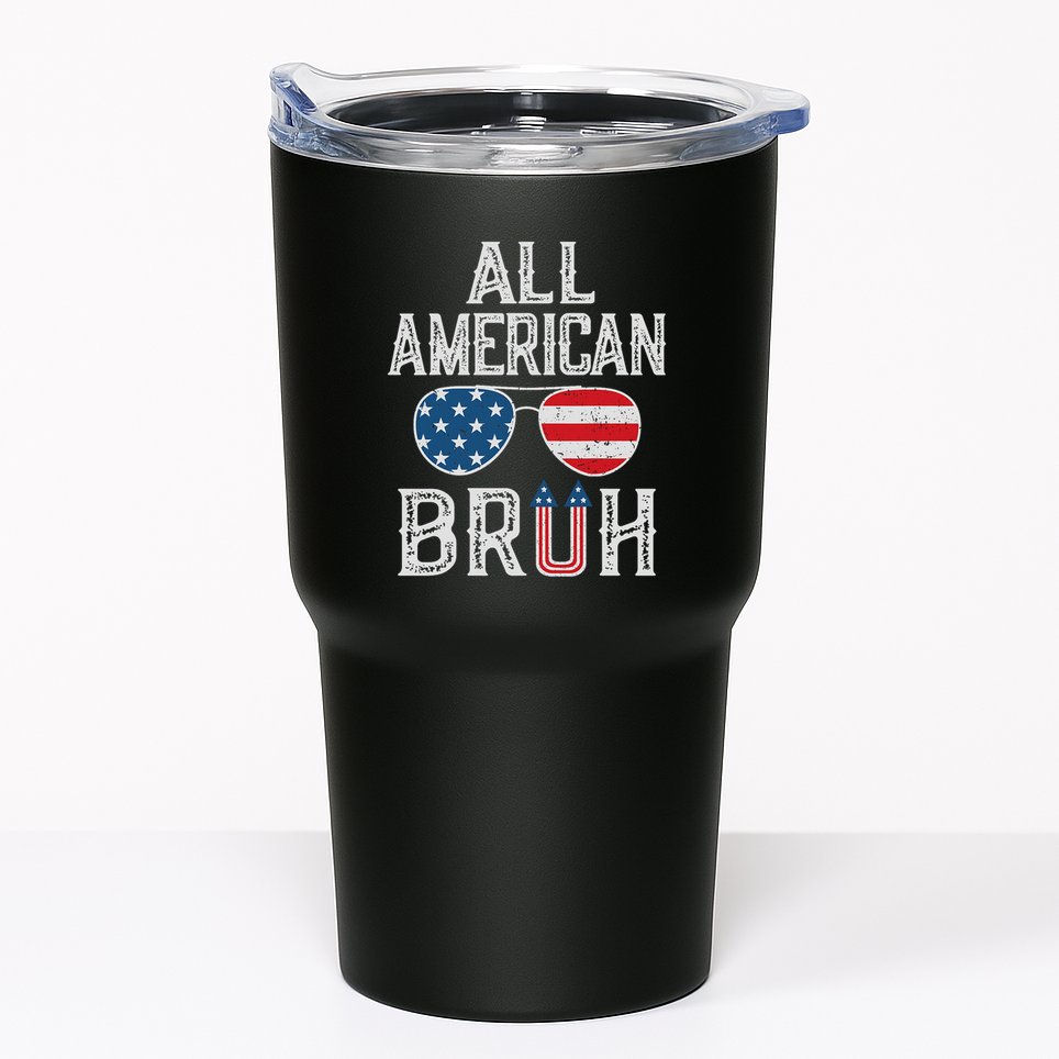 All American Bruh 4th Of July Boy Patriotic Tumbler