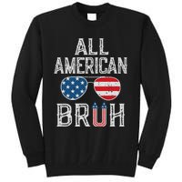 All American Bruh 4th Of July Boy Patriotic Tall Sweatshirt