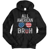 All American Bruh 4th Of July Boy Patriotic Tie Dye Hoodie