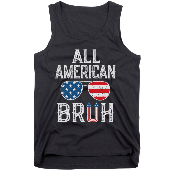 All American Bruh 4th Of July Boy Patriotic Tank Top